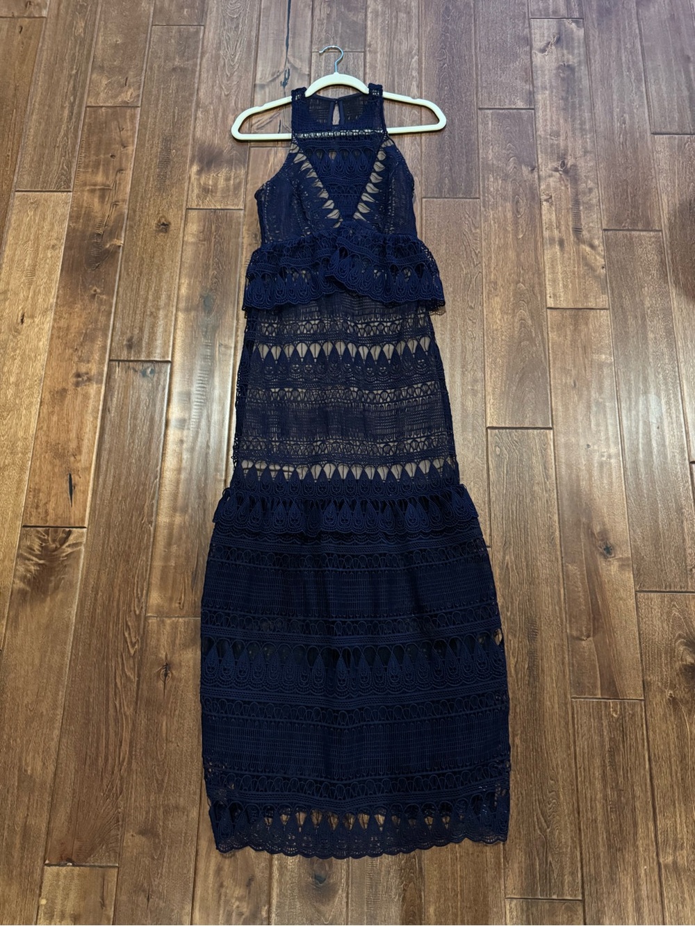 Self-Portrait Lace Tiered Maxi Dress US Size 2